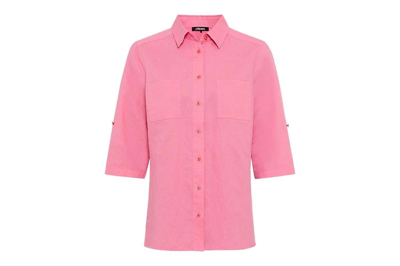 Olsen Women's Linen-Cotton Shirt