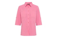 Olsen Women's Linen-Cotton Shirt