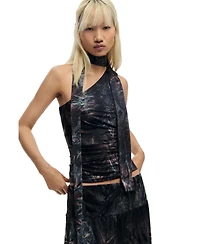 Desigual Women's Fitted Asymmetric Top