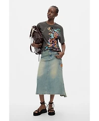 Desigual Women's Tiger T-Shirt 100% Cotton