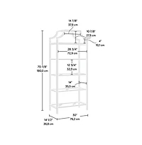 Sauder International Lux Bookcase