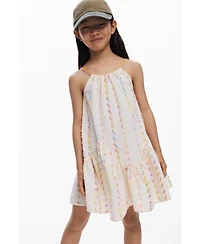 Desigual Girls Girls's Strappy dress with pompoms