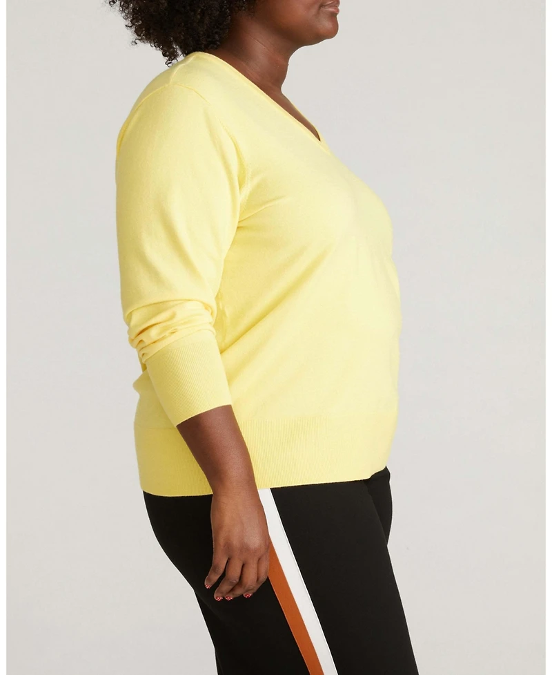 Universal Standard Plus Savvy Fine Knit V Sweater
