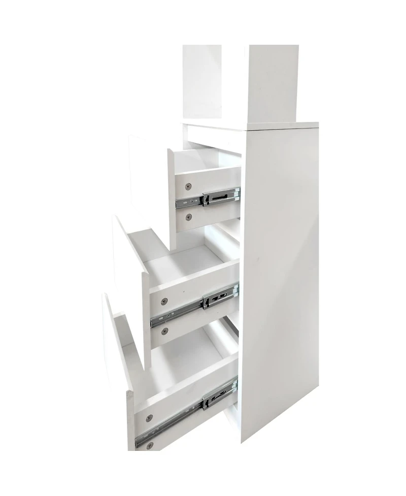 Streamdale Furniture Tall Storage Cabinet with Multi-functional Space