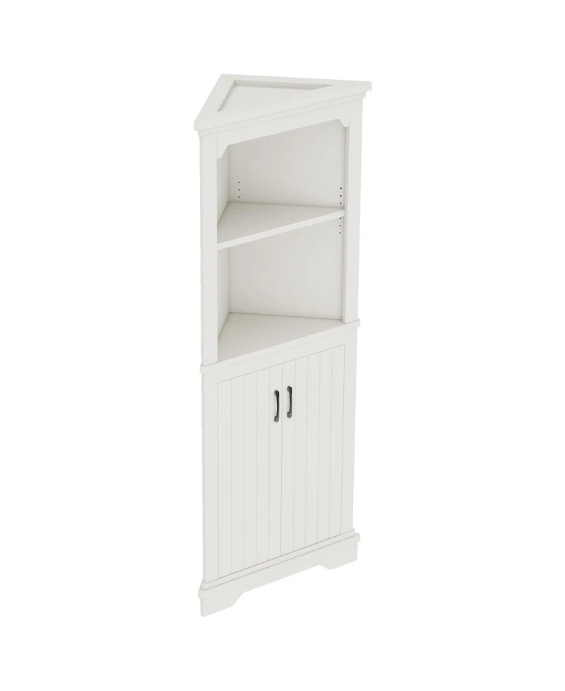Streamdale Furniture Tall Corner Cabinet with Doors