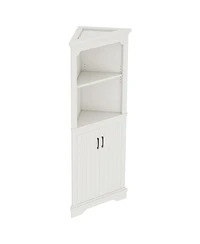 Streamdale Furniture Tall Corner Cabinet with Doors