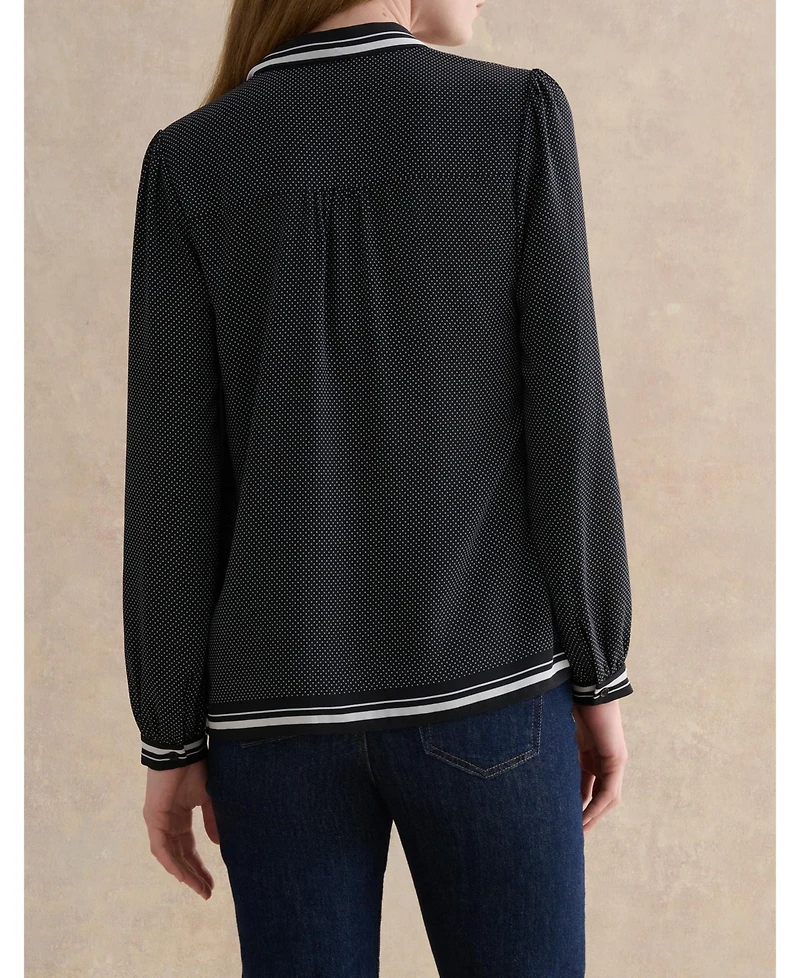 Hobbs London Women's Valerie Tie-Neck Blouse