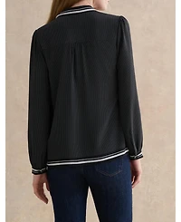 Hobbs London Women's Valerie Tie-Neck Blouse