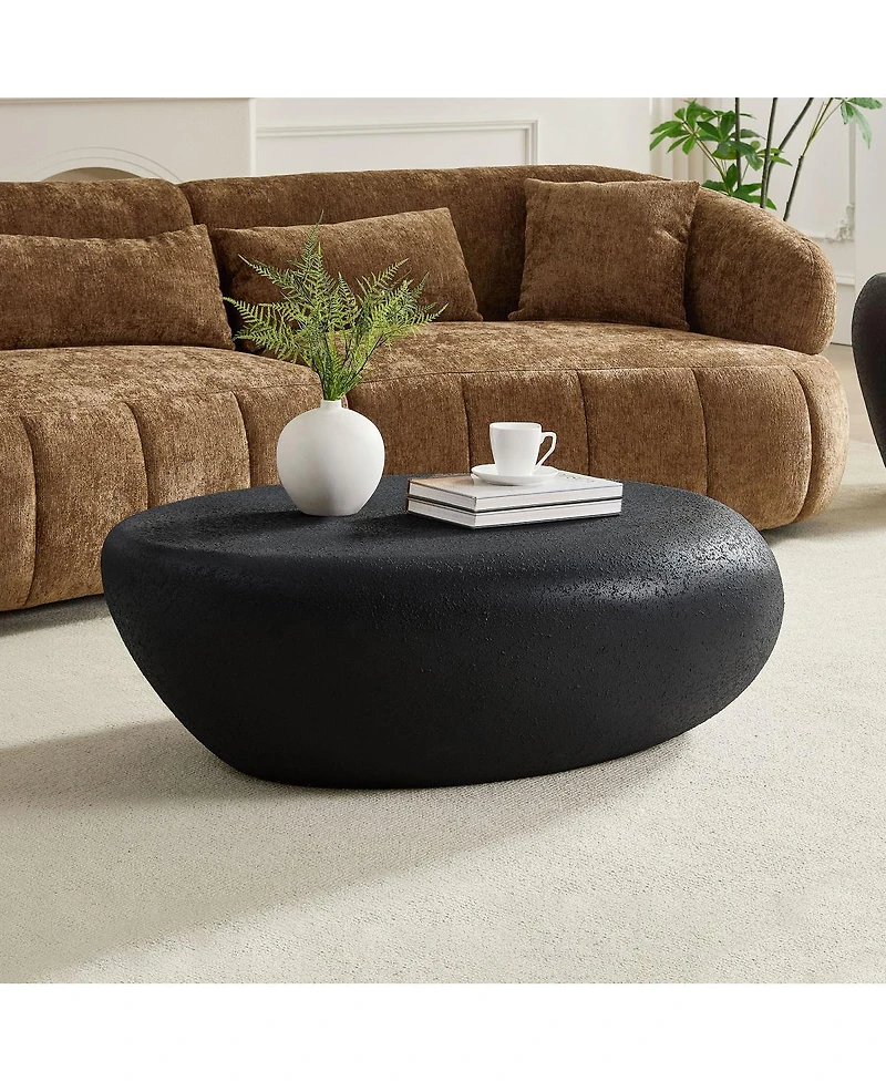 Streamdale Furniture Fiberglass Elliptical Coffee Table
