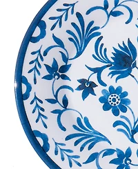 Abode Homewares Medallion Flower NewWave Melamine Salad Plates, Set of 6