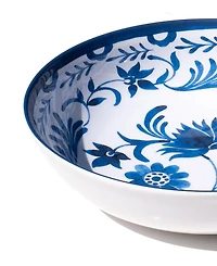 Abode Homewares Medallion Flower 11.9" Melamine Serving Bowl