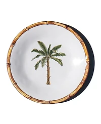 Abode Homewares Rainforest Palm NewWave Melamine Salad Plates, Set of 6