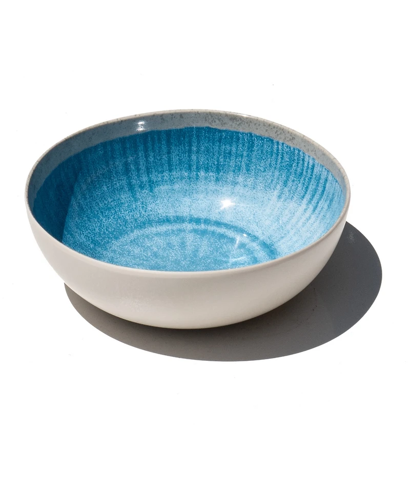 Abode Homewares Coastal Reactive NewWave Melamine Bowls, Set of 6