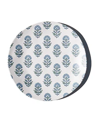 Abode Homewares Kashmir NewWave Melamine Salad Plates, Set of 6