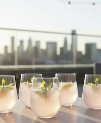 Abode Homewares Angle Stemless Wine Glasses, Set of 6