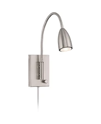 360 Lighting Lido 18" High Wall Reading Lamp with Plug-In Cord and Gooseneck Arm
