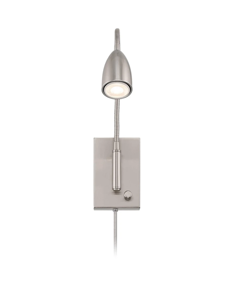 360 Lighting Lido 18" High Wall Reading Lamp with Plug-In Cord and Gooseneck Arm