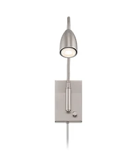 360 Lighting Lido 18" High Wall Reading Lamp with Plug-In Cord and Gooseneck Arm