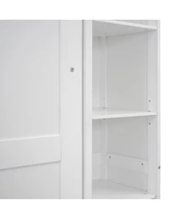 Streamdale Furniture Murphy Bed w/ Shelves and Led Lights