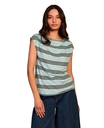 Celtic & Co. Women's Slash Neck Cap Sleeve T-Shirt