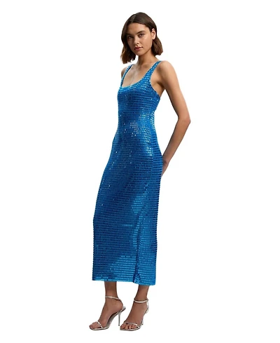 Karen Millen Women's Crystal Embellished Jersey Midi Dress