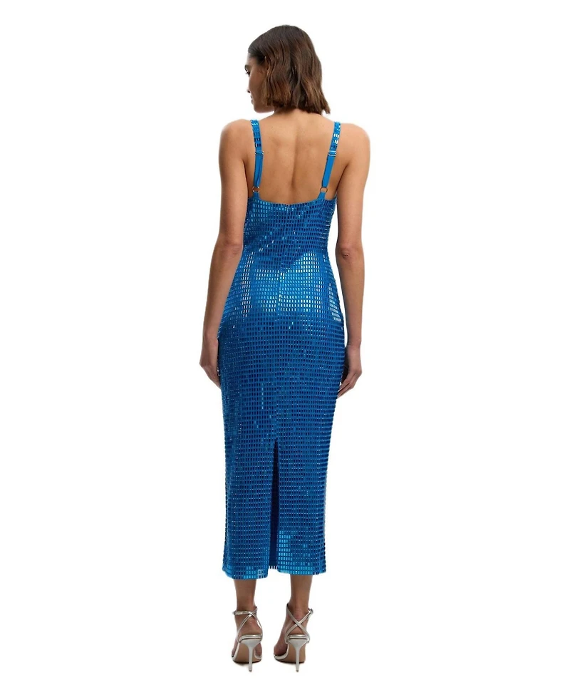 Karen Millen Women's Crystal Embellished Jersey Midi Dress