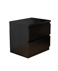 Streamdale Furniture 19.7 inches Nightstand 2 Drawers, Handle-Free Design