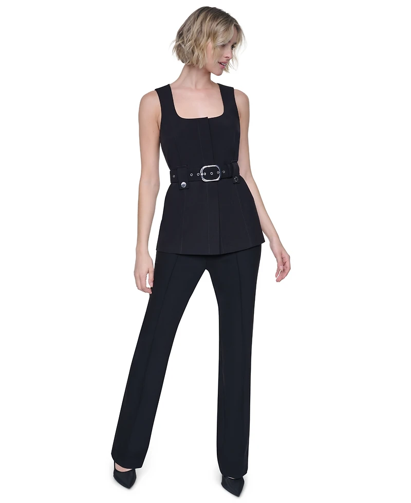 Dkny Women's Belted Sleeveless Vest