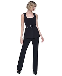 Dkny Women's Belted Sleeveless Vest