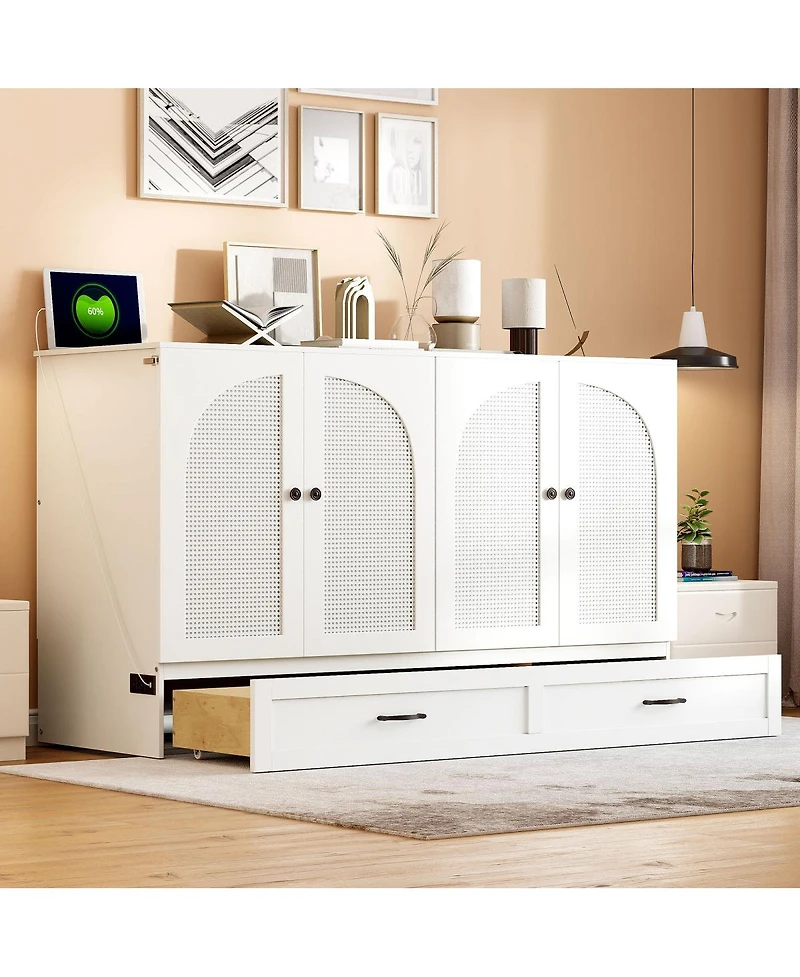 Streamdale Furniture Murphy Bed with Large Drawers