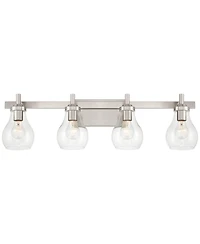Possini Euro Design Possini Euro Danvers 31" Wide Brushed Nickel 4-Light Bath Light