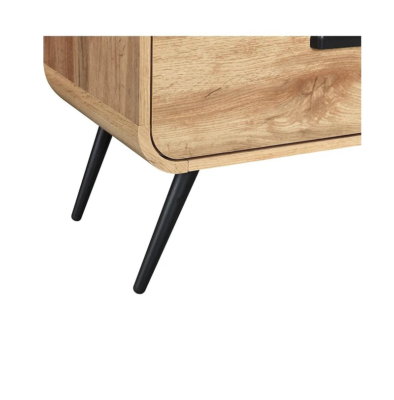 New Classic Furniture Rowan Wood Low Profile Tv Console