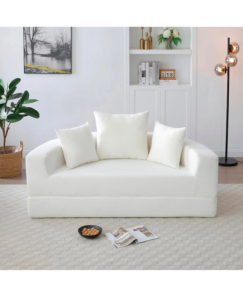 Streamdale Furniture Convertible Sofa Couch Bed, Multi-functional