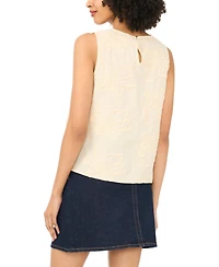 Vince Camuto Women's Crewneck Boxy Cotton Tank Top
