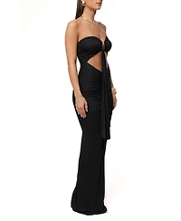 Jluxlabel Women's Atlantis Drape Maxi Dress