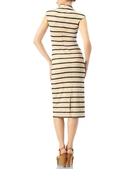 Ivonne Women's Striped Jersey Midi Dress