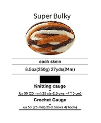 Gnuadz Chunky Yarn Hand Knitting No7 Thick Knitters Crafters