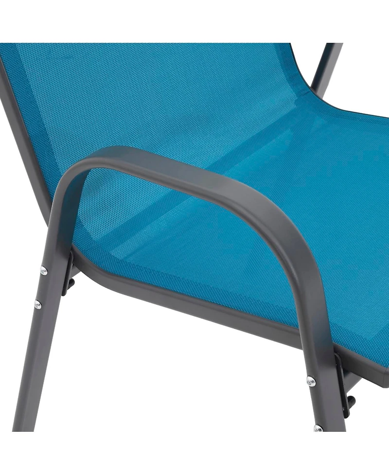 Streamdale Furniture 6pc Patio Chairs with Armrest and High Backrest