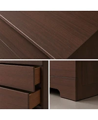 5 Drawer Dresser for Bedroom, 47" Tall Modern Chest of Drawers with Metal Handles, Storage Organizer Living Room, Entryway and Hallway