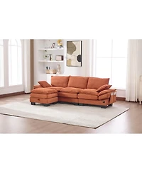 Streamdale Furniture Cloud Modular Corduroy Sectional Sofa