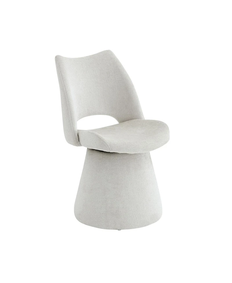 Streamdale Furniture Modern Chenille Accent Chair with Hollow Back