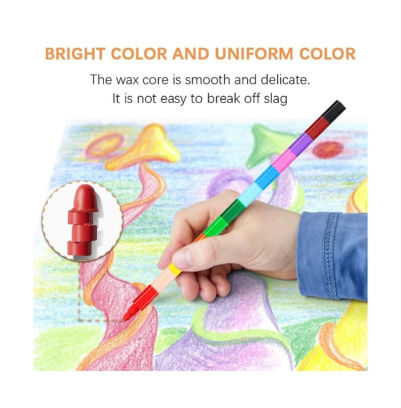 Gnuadz Stackable Crayons Rainbow Party Favors Drawing Gifts