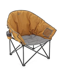 Arrowhead Outdoor 2-Pack Oversized Heavy-Duty Club Folding Padded Moon Camping Chair with Cup Holder and Carrying Bag, Supports 330 lbs