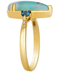 Le Vian Aquaprase, Montana Sapphire (1-3/4 ct. t.w.) & Nude Diamond Ring in 14k Honey Gold