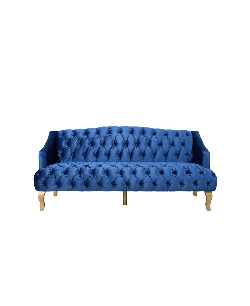 Streamdale Furniture Comfy 3-Seat Sofa with Curved Wooden Legs, Perfect for Living Room and Study