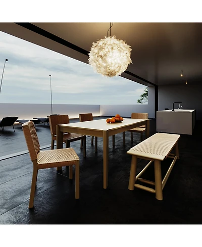 Streamdale Furniture Farmhouse Extendable Dining Set