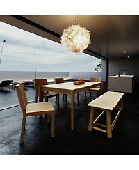 Streamdale Furniture Farmhouse Extendable Dining Set