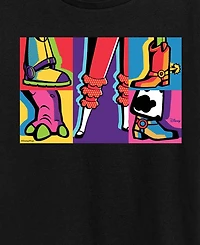 Hybrid Apparel Plus Toy Story Woody and Friends Shoes Feet Grid Short-Sleeve Graphic T-Shirt