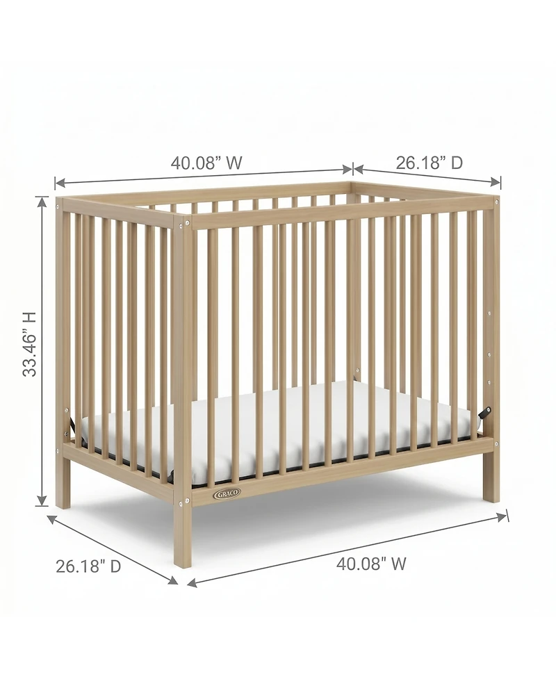 Graco Teddi 4-in-1 Convertible Mini Crib