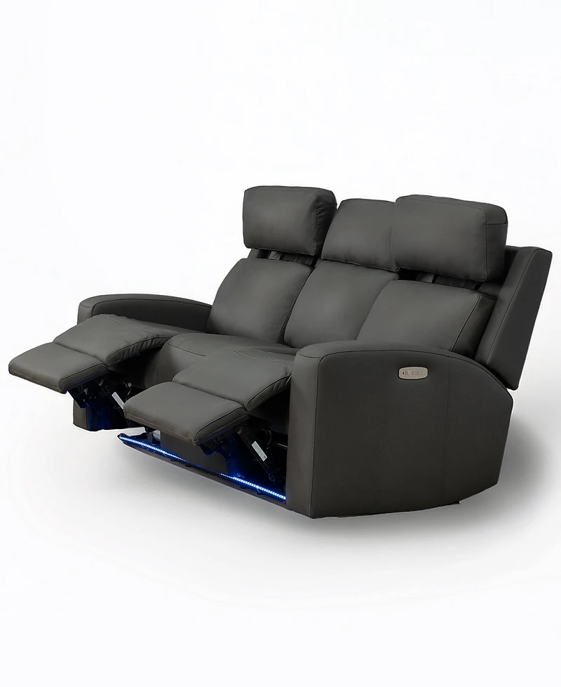 Hewitt 85" Leather Power Reclining Sofa